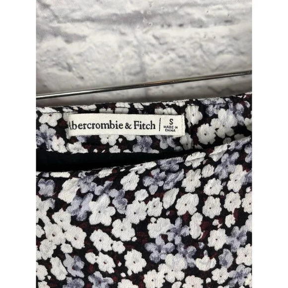 ABERCROMBIE & FITCH Women's Multicolor Floral Slit Wrap Pencil Skirt Small - Picture 2 of 5